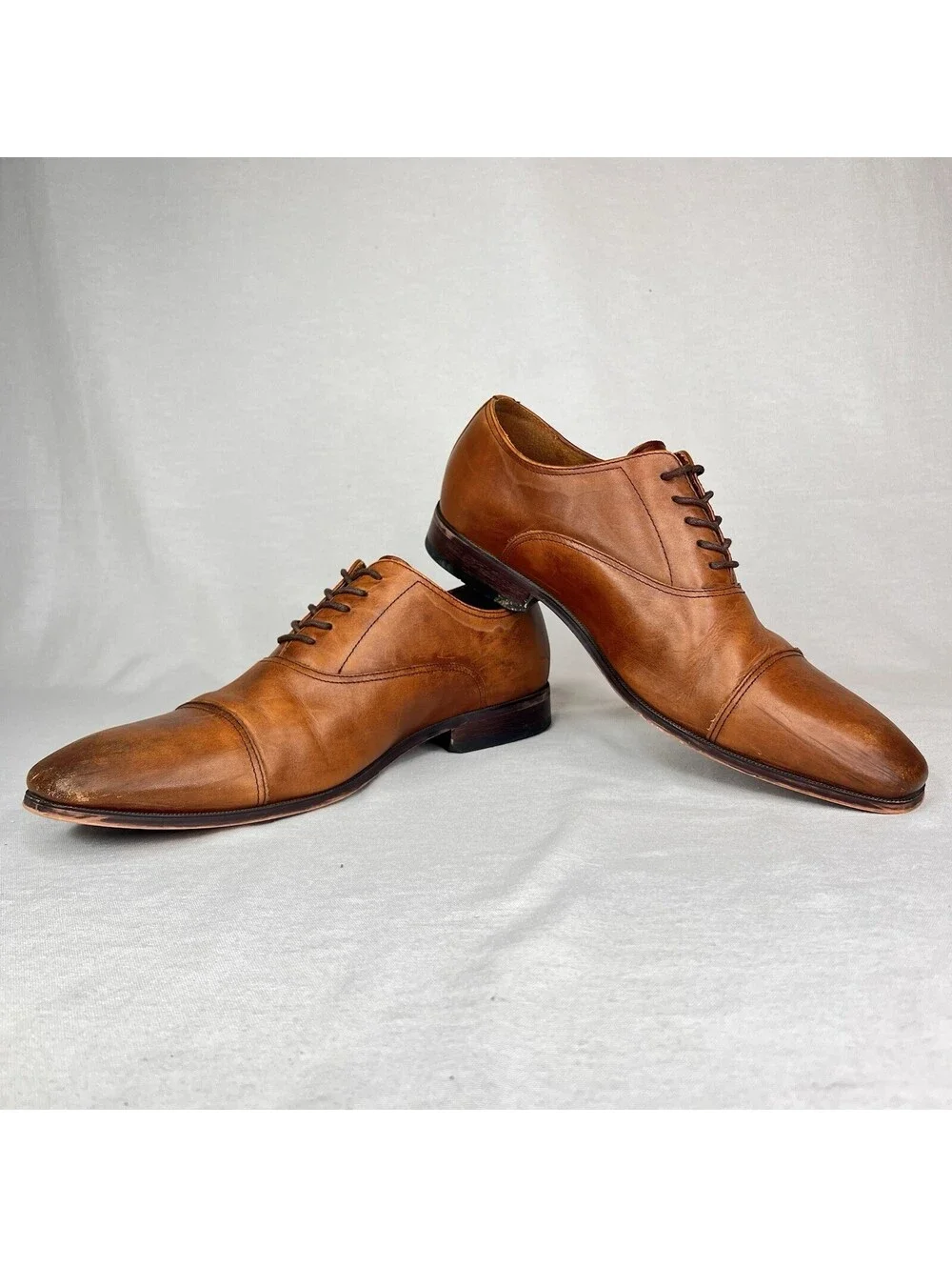 Florsheim Dress Shoes Men’s 10.5 Narrow Brown Leather Midtown Oxford Classy